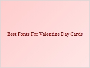 Romantic Valentine Fonts From Free Collections