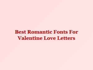 Playful Fonts for a Handwritten Valentine's Letter